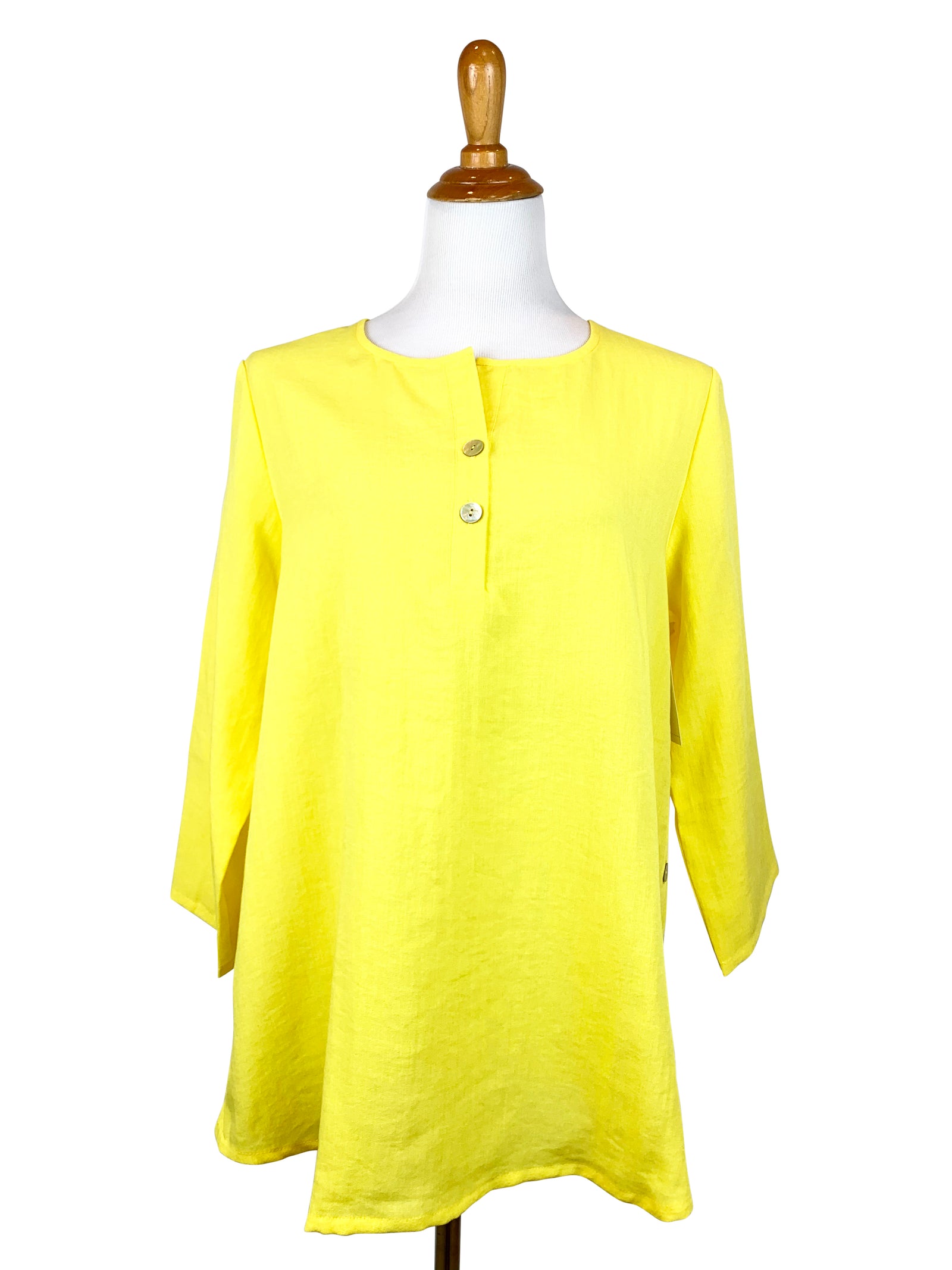 トップス ANCELLM LINEN PULLOVER SHIRT SIZE 2 ANCELLM アンセルム LINEN SILK PULLOVER SHIRT