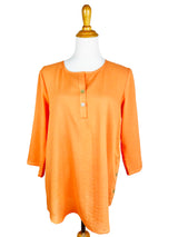 AA205 - Side-Button Linen Pullover