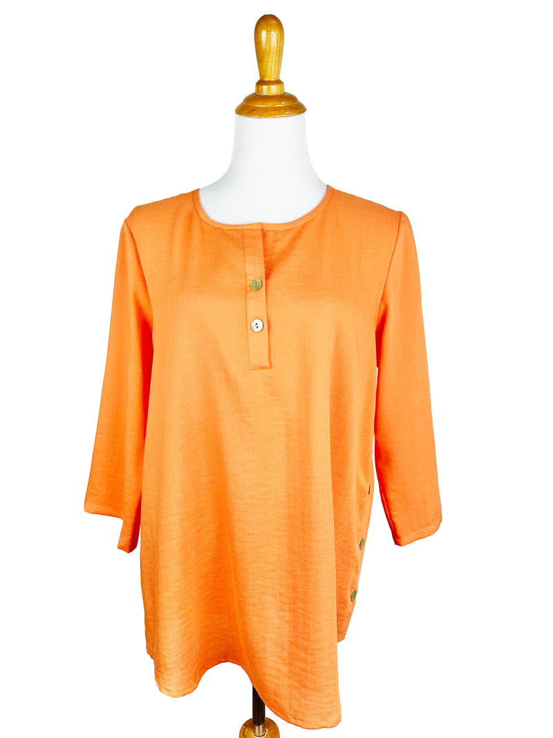 AA205 - Side-Button Linen Pullover