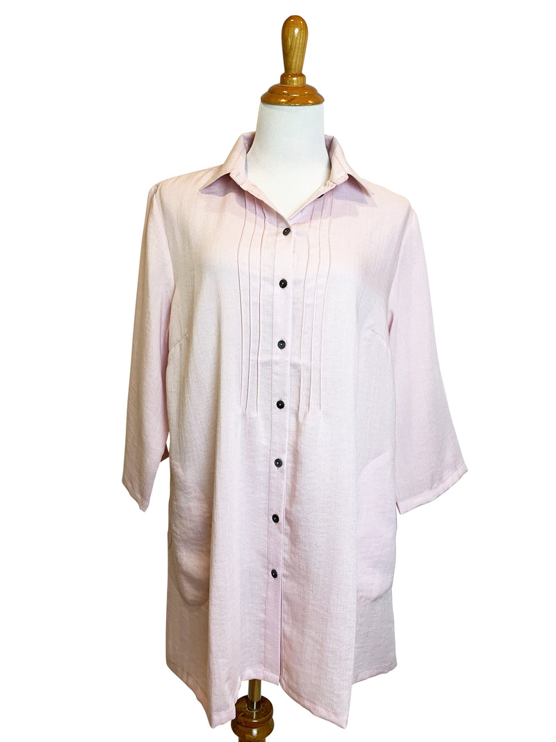 AA206 - Front/Back Pleat Linen Tunic