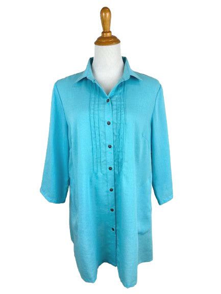 AA206 - Front/Back Pleat Linen Tunic