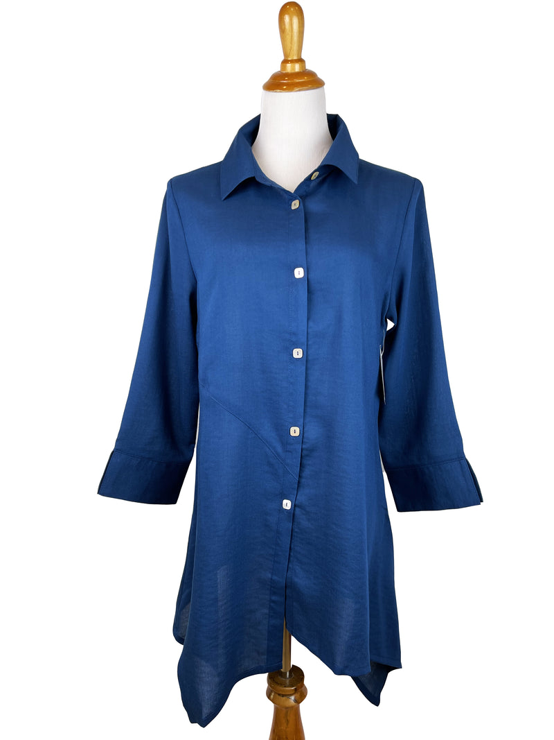 AA209 - Asymmetric Panels Linen Tunic