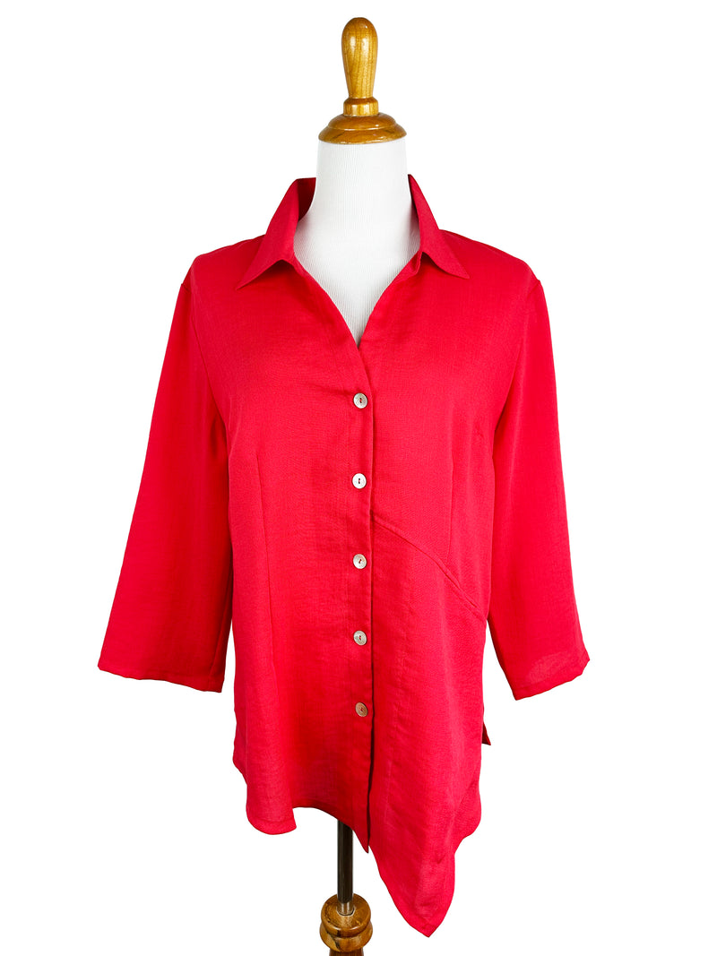 AA21 - Asymmetrical Top Flip Down Collar