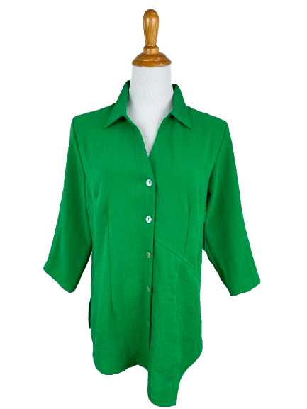 AA21 - Asymmetrical Top Flip Down Collar