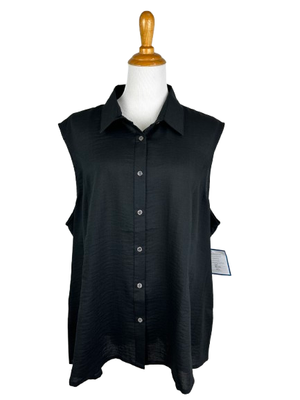 AA223 - Betty Button-Up Linen Vest