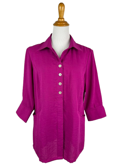 AA267 - Scoop Pocket Linen Shirt