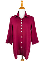 AA268 - Flower Button Linen Shirt