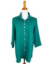AA268 - Flower Button Linen Shirt