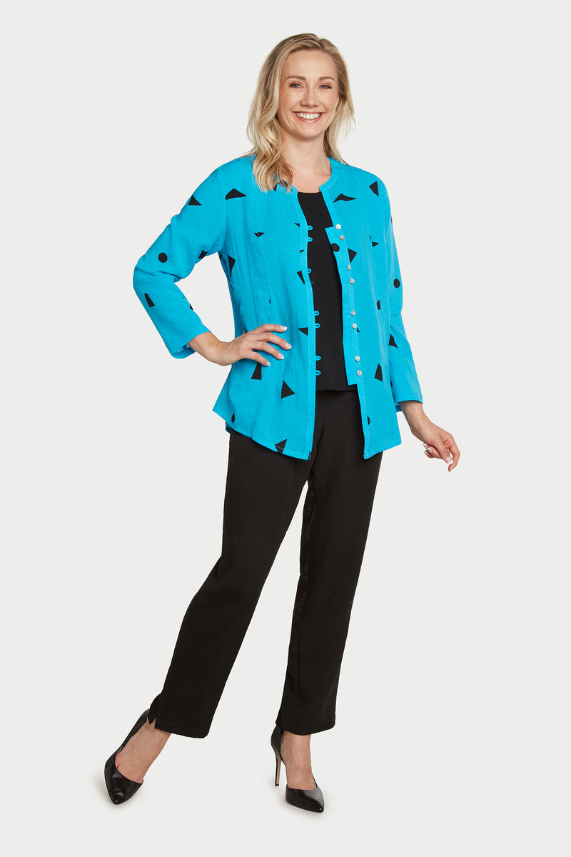 AA277 - Felicity Button-Up Linen Blouse