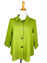 AA311 - Flora Linen Jacket w/ Wire Collar