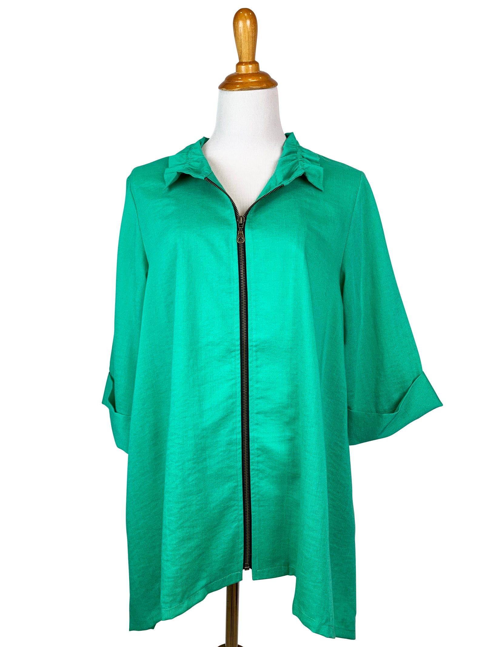 AA328 - Josie Linen Jacket w/ Wire Collar – Fridaze - Linen