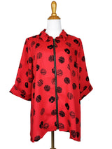 AA328 - Josie Linen Jacket w/ Wire Collar