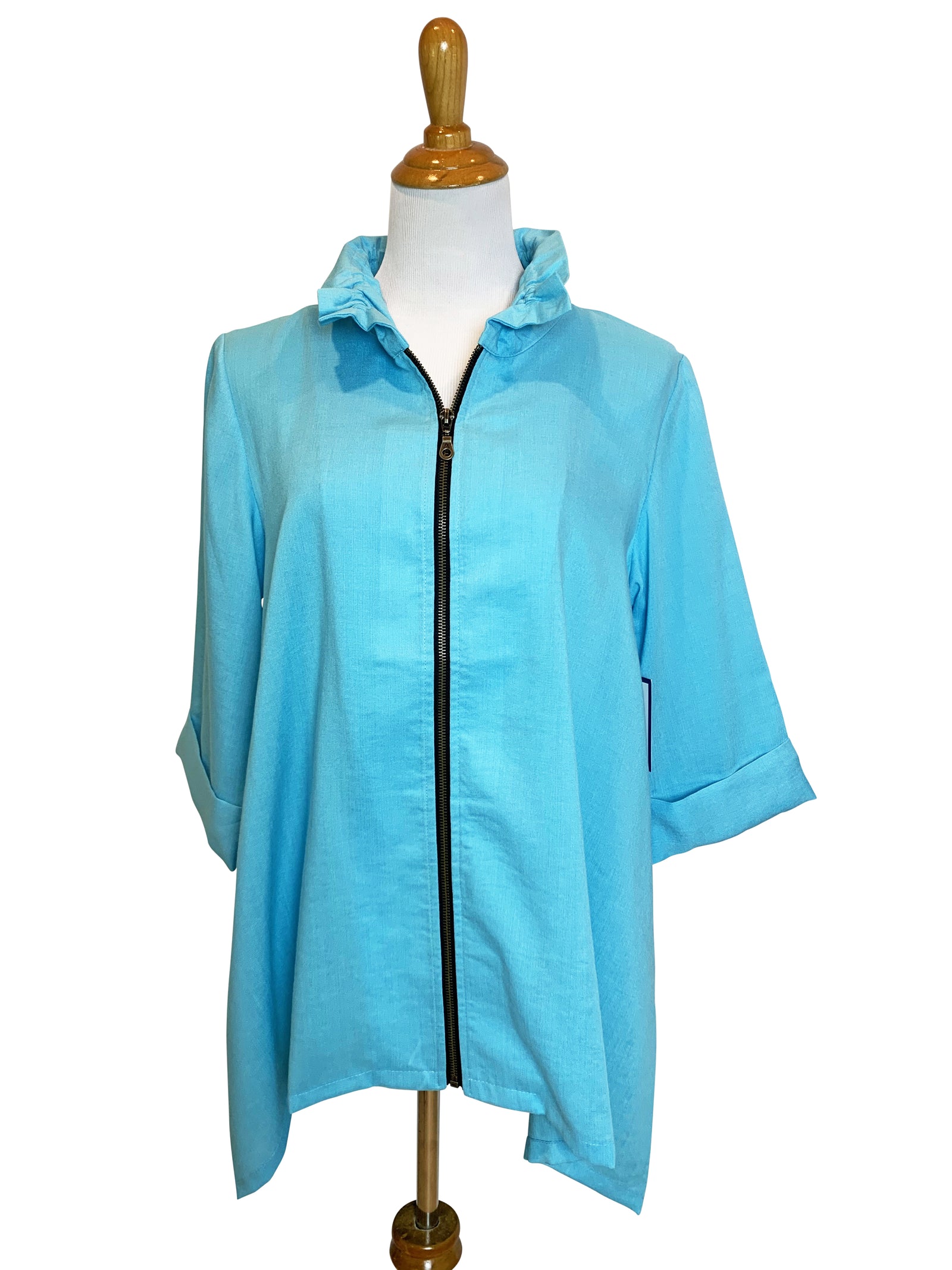 AA328 - Josie Linen Jacket w/ Wire Collar – Fridaze - Linen