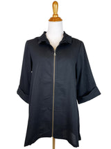 AA328 - Josie Linen Jacket w/ Wire Collar