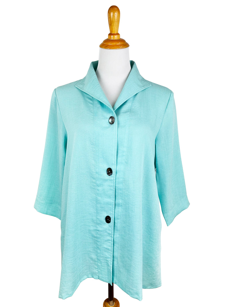 AA329 - Gwen Swing Linen Jacket