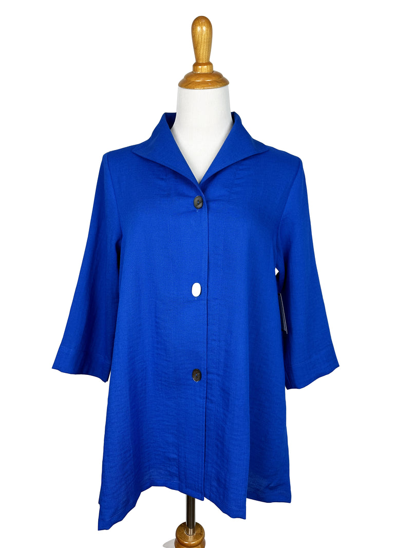 AA329 - Gwen Swing Linen Jacket