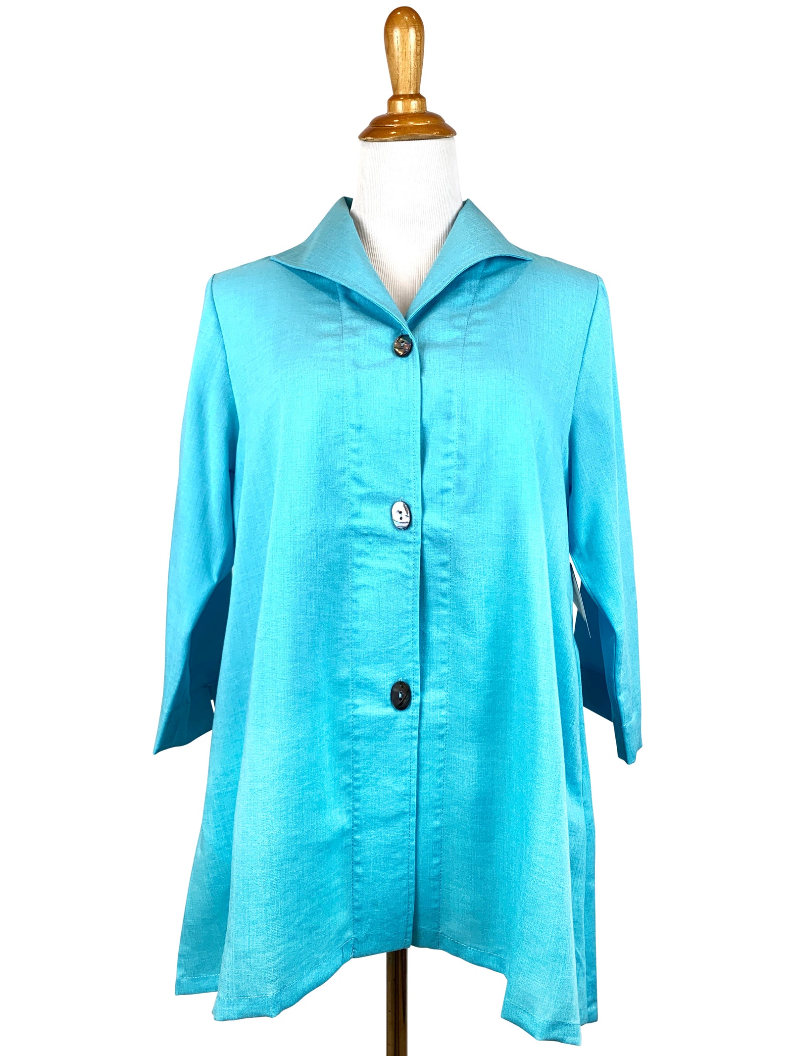 AA329 - Gwen Swing Linen Jacket – Fridaze - Linen Redefined