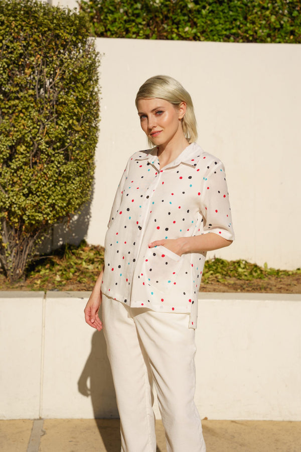 AA367 - Claire Linen Blouse