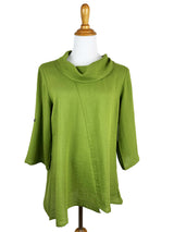 AA380 - Ava Cowl Neck Linen Pullover Top