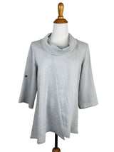 AA380 - Ava Cowl Neck Linen Pullover Top