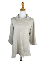 AA380 - Ava Cowl Neck Linen Pullover Top