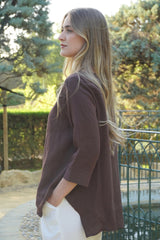 AA406 - Sophia Linen Pullover