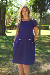 AAD398 - Isabella Linen Dress