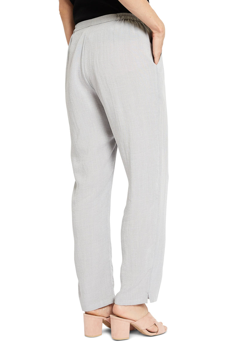 AAPT21 - Flat Front Tapered Leg Linen Pant
