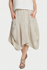 AASK12 - Bohemian Linen Skirt