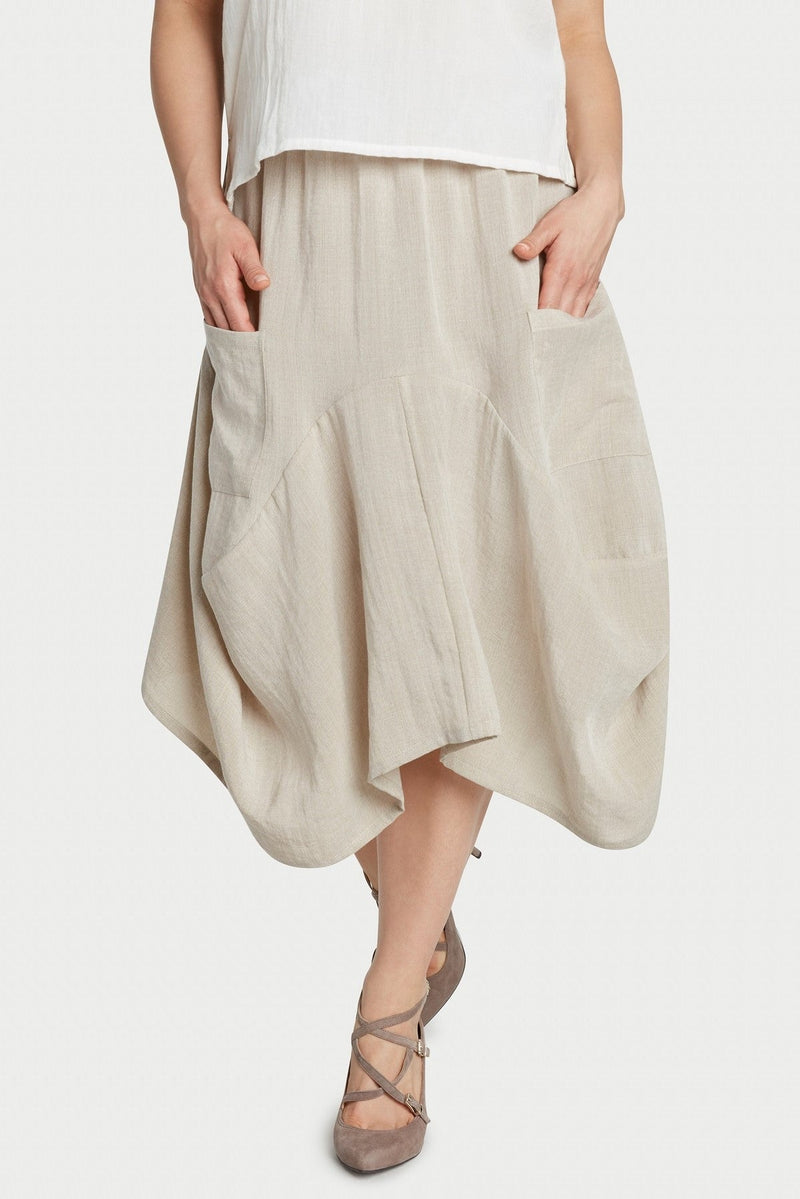 AASK12 - Bohemian Linen Skirt