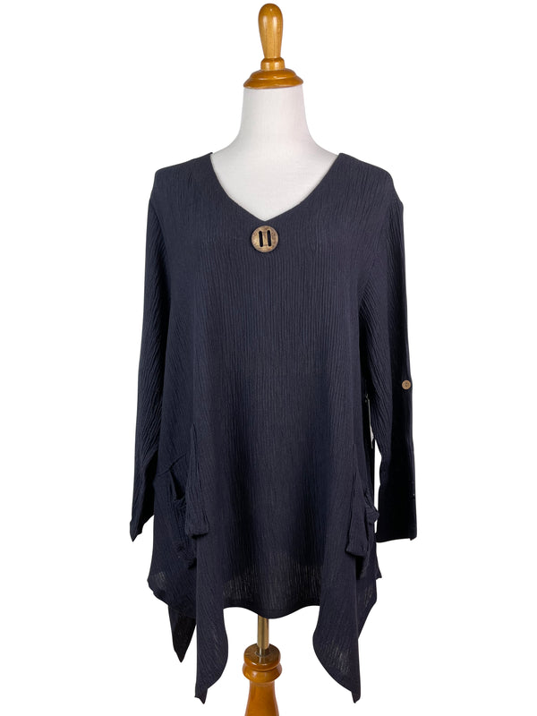 AA139 - Artist Pullover Tunic (Textured Linen)