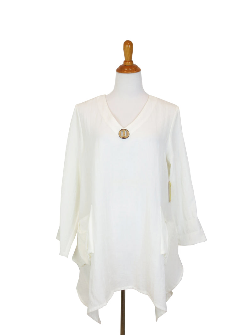 AA139 - Artist Linen Pullover Tunic