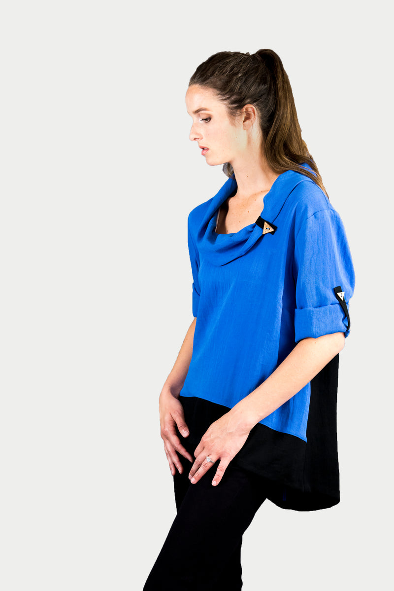 AA146 - Color Block Pullover Top