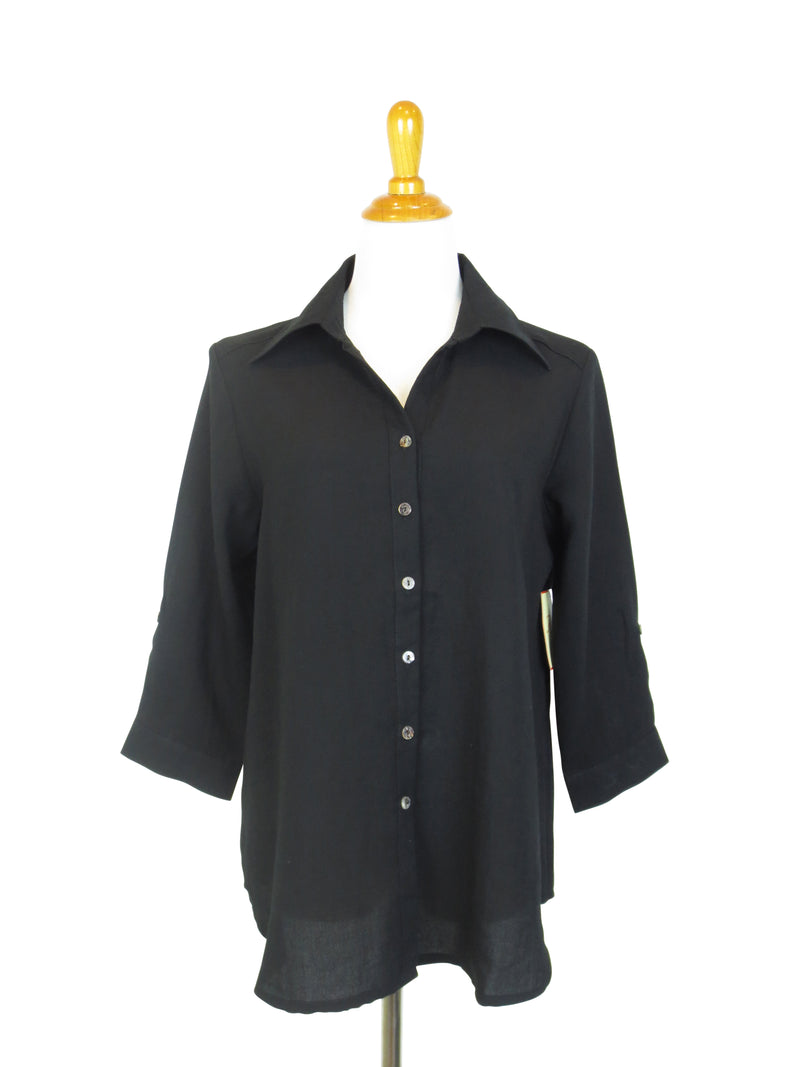 AA161 - Short Tuxedo Linen Shirt