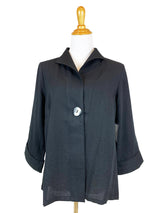 AA188 - One Button Short Linen Jacket