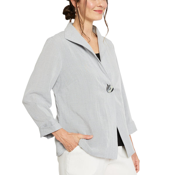AA188 - One Button Short Linen Jacket – Fridaze - Linen