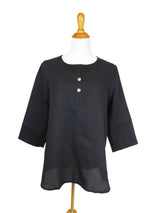 AA205 - Side-Button Linen Pullover