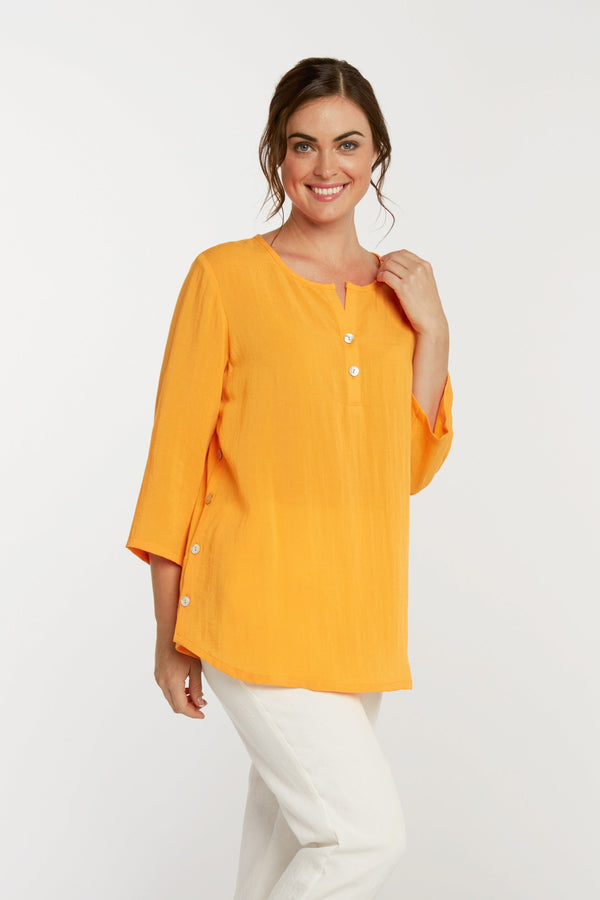 AA205 - Side-Button Linen Pullover