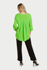 AA210 - Anastasia Linen Pullover w/ Pleated Back