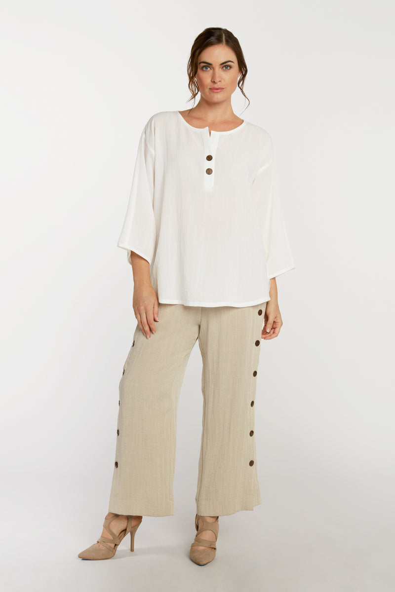 AA216 - Coconut Button Pullover