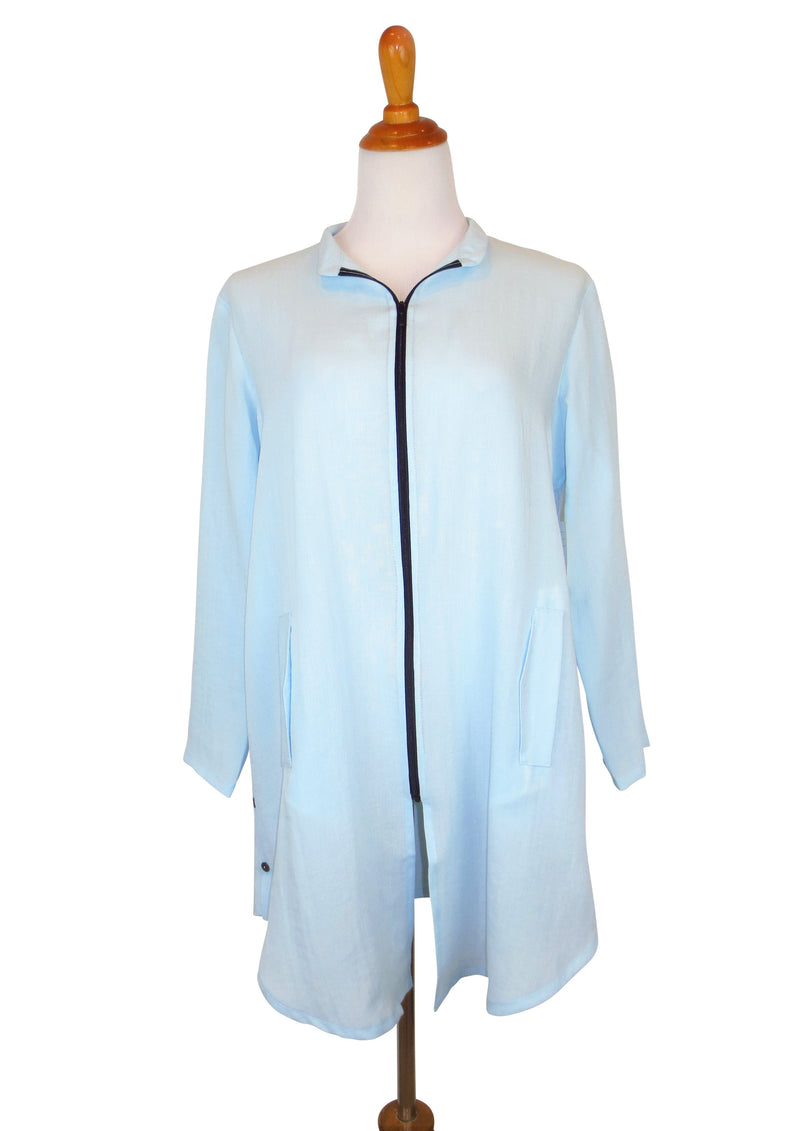 AA218 - Side Button Zippered Tunic