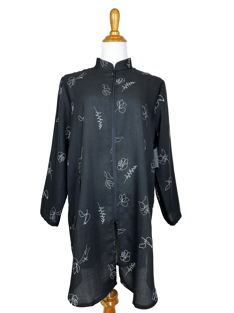 AA218 - Side Button Zippered Tunic