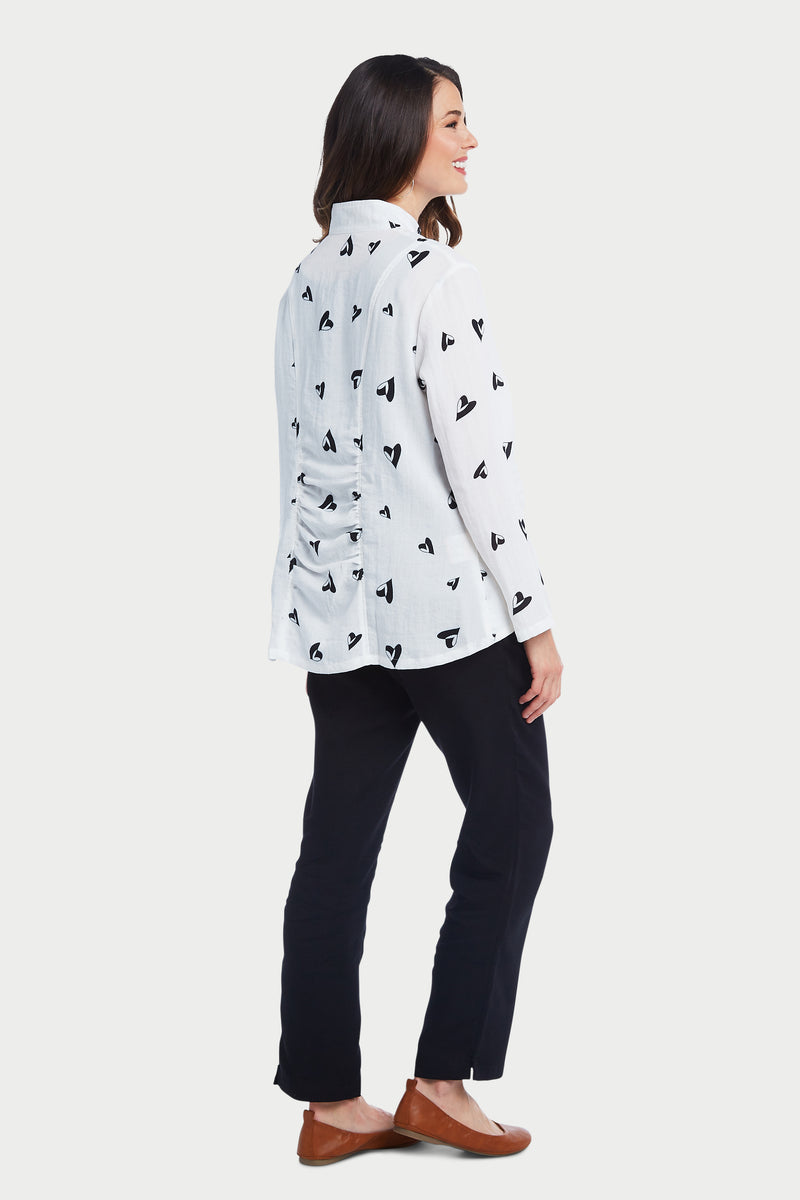 AA237 - Ruched Zip Jacket