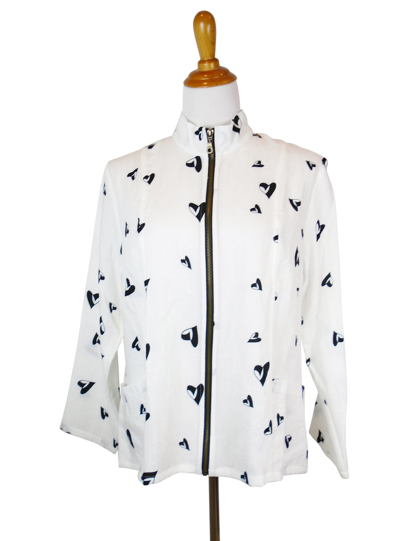 AA237 - Ruched Zip Jacket