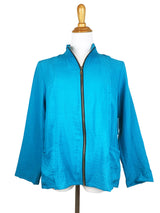AA237 - Ruched Zip Jacket