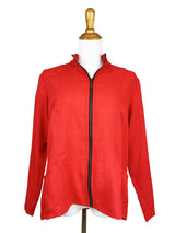 AA237 - Ruched Zip Jacket