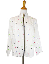 AA237 - Ruched Zip Jacket