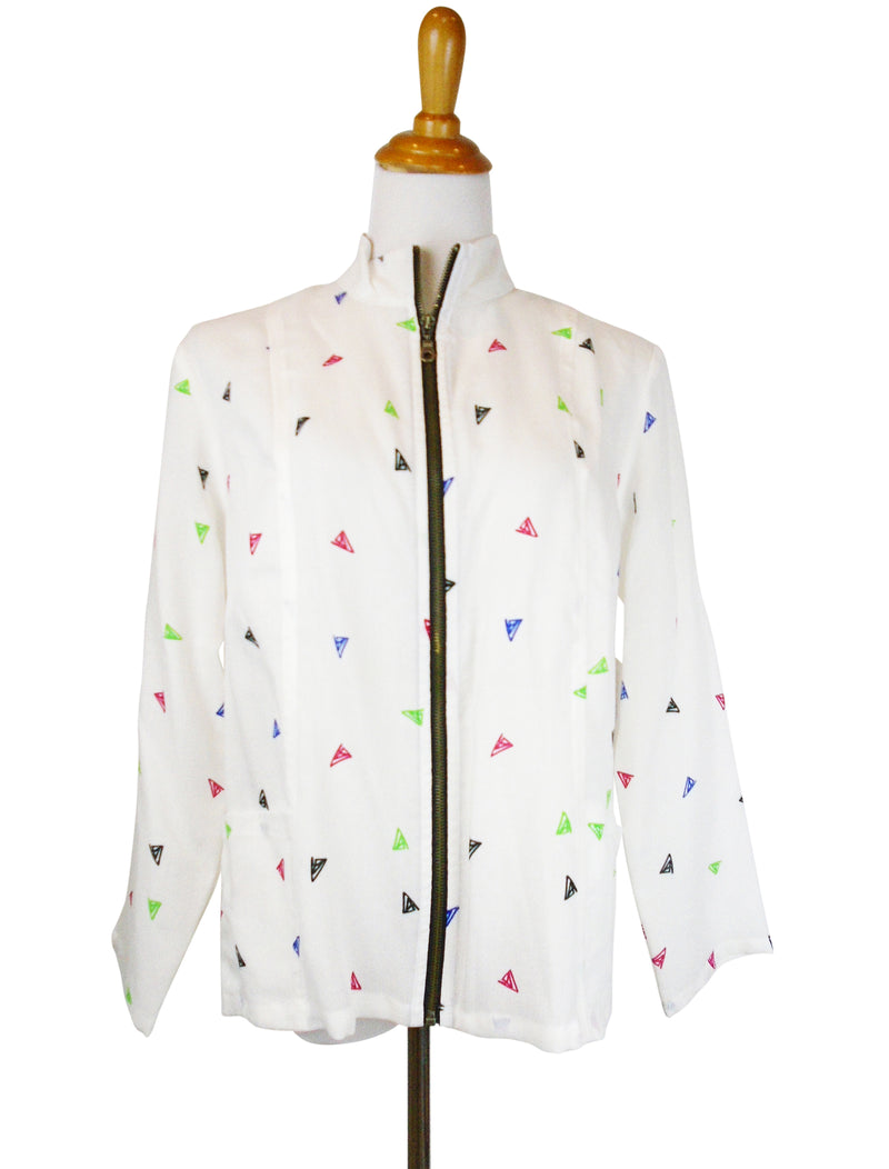 AA237 - Ruched Zip Jacket