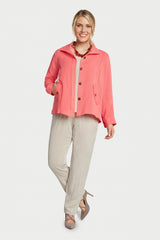 AA242 - Florence False-Flap Pocket Linen Jacket