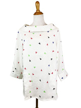 AA272 - Boat Neck Linen Pullover